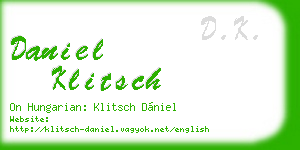 daniel klitsch business card